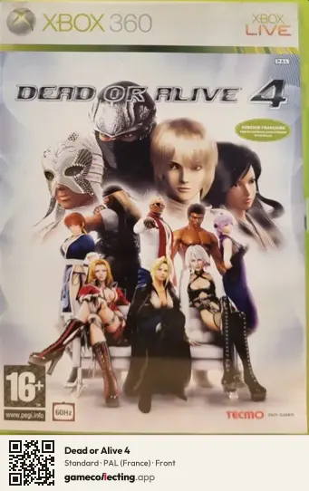 Dead or Alive 4 Xbox 360, France box front
