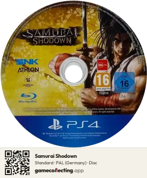 Samurai Shodown PlayStation 4, PAL disc