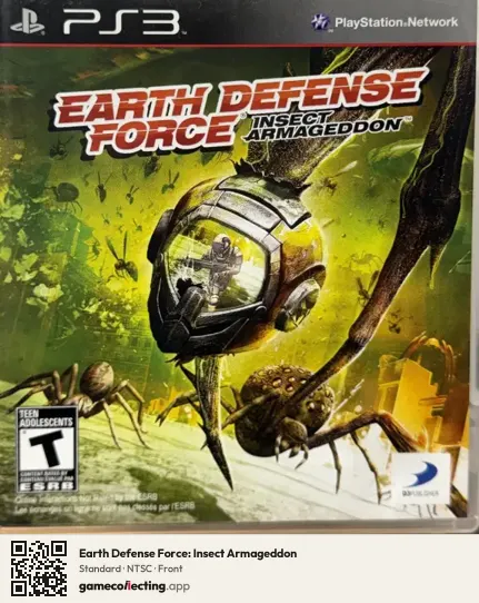 Earth Defense Force: Insect Armageddon PlayStation 3, NTSC box front