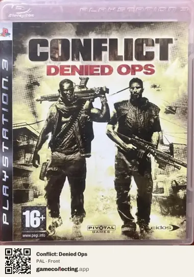 Conflict: Denied Ops PlayStation 3, PAL box front