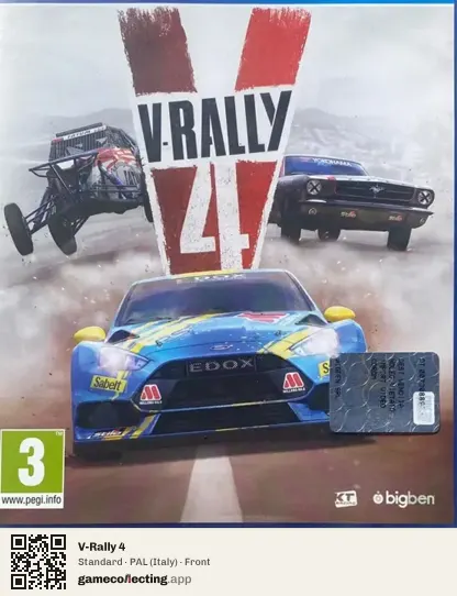 V-Rally 4 PlayStation 4, Italy box front