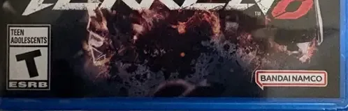 Tekken 8, the ESRB box on its front
