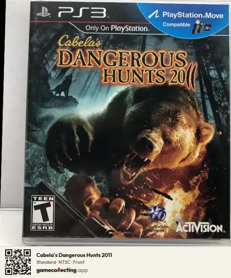Cabela's Dangerous Hunts 2011 PlayStation 3, NTSC box front