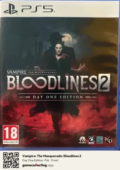 Vampire: The Masquerade: Bloodlines 2 PlayStation 5, PAL box front