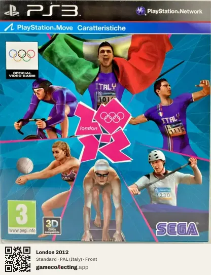 London 2012 PlayStation 3, Italy box front