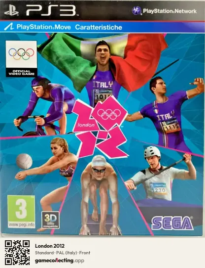 London 2012 PlayStation 3, Italy box front