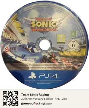 Team Sonic Racing PlayStation 4, PAL disc