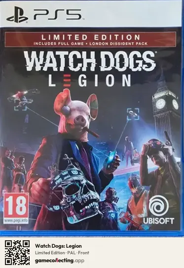 Watch Dogs: Legion PlayStation 5, PAL box front
