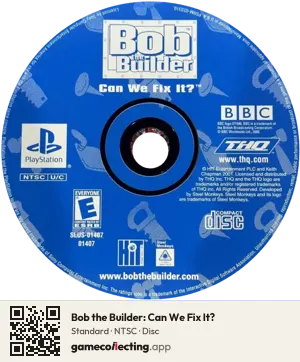 Bob the Builder: Can We Fix It? PlayStation, NTSC disc