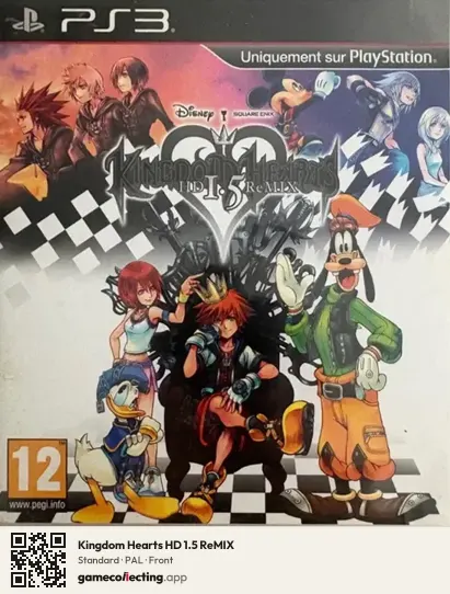 Kingdom Hearts HD 1.5 ReMIX PlayStation 3, PAL box front