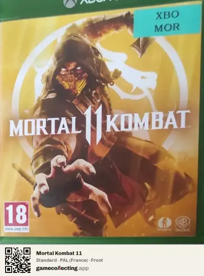 Mortal Kombat 11 Xbox One, France box front