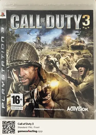 Call of Duty 3 PlayStation 3, PAL box front