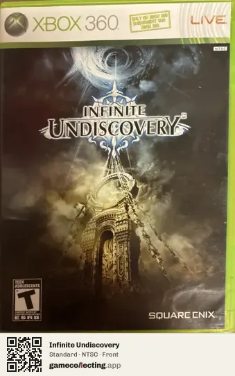 Infinite Undiscovery Xbox 360, NTSC box front