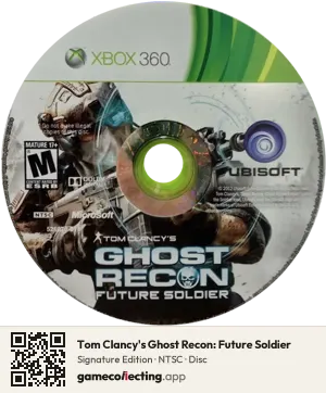 Tom Clancy's Ghost Recon: Future Soldier Xbox 360, NTSC disc