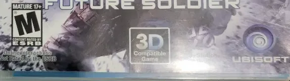 Tom Clancy's Ghost Recon: Future Soldier, the ESRB box on its front