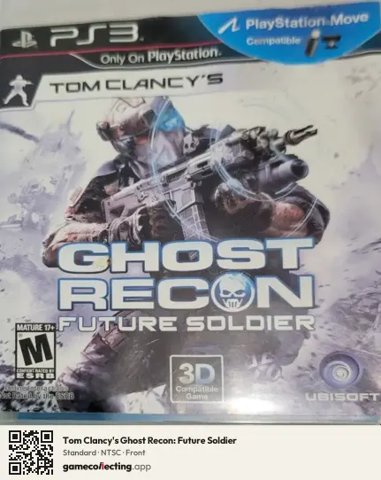 Tom Clancy's Ghost Recon: Future Soldier PlayStation 3, NTSC box front