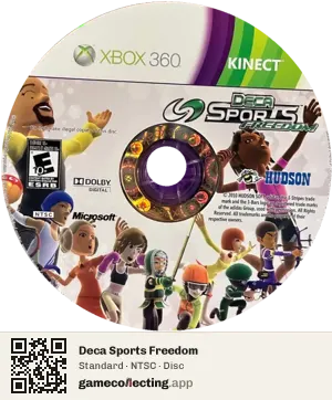 Deca Sports Freedom Xbox 360, NTSC disc