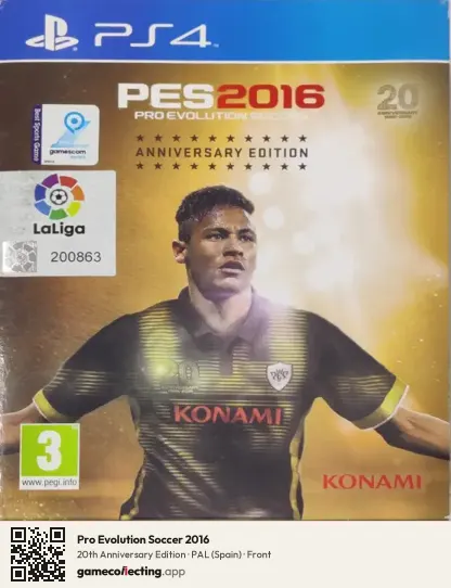 Pro Evolution Soccer 2016 PlayStation 4, Spain box front