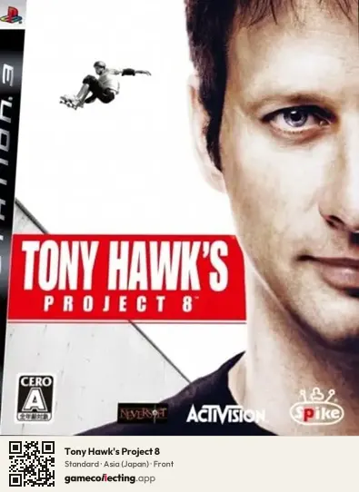 Tony Hawk's Project 8 PlayStation 3, Asia box front