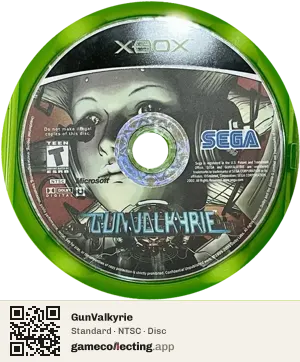 GunValkyrie Xbox, NTSC disc