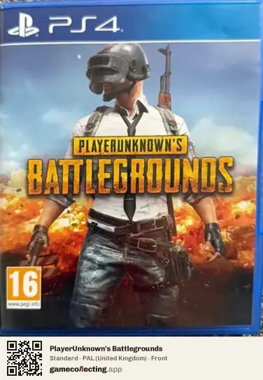 PlayerUnknown's Battlegrounds PlayStation 4, United Kingdom box front