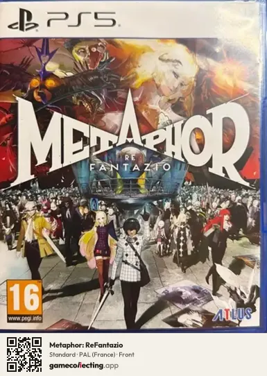 Metaphor: ReFantazio PlayStation 5, France box front