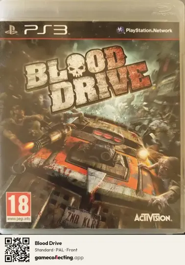 Blood Drive PlayStation 3, PAL box front