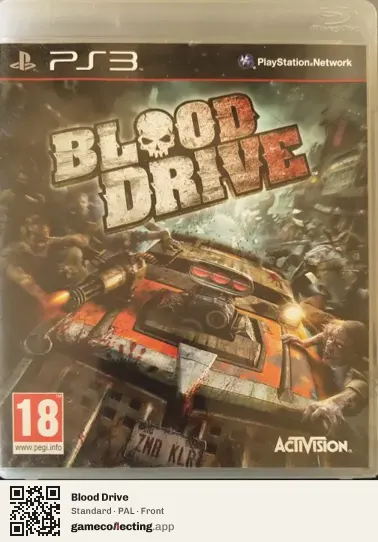 Blood Drive PlayStation 3, PAL box front