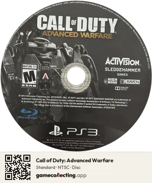 Call of Duty: Advanced Warfare PlayStation 3, NTSC disc