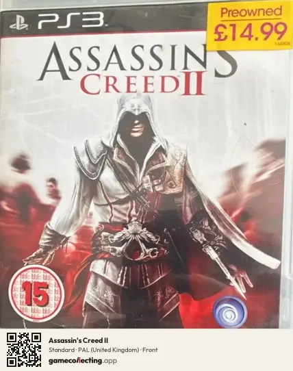Assassin's Creed II PlayStation 3, United Kingdom box front