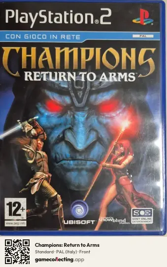 Champions: Return to Arms PlayStation 2, Italy box front