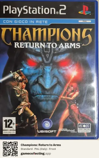 Champions: Return to Arms PlayStation 2, Italy box front