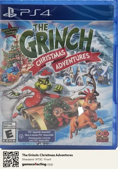 The Grinch: Christmas Adventures PlayStation 4, NTSC box front
