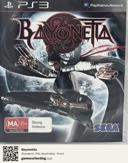 Bayonetta PlayStation 3, Australia box front