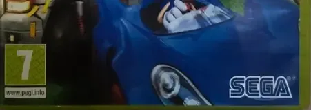 Sonic & Sega All-Stars Racing, the USK square on its front