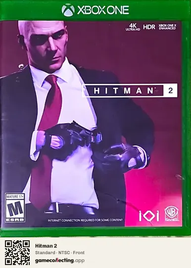 Hitman 2 Xbox One, NTSC box front