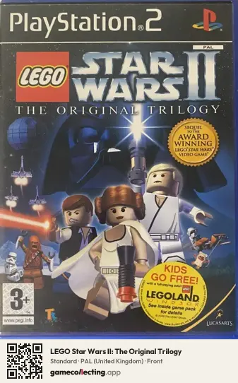 LEGO Star Wars II: The Original Trilogy PlayStation 2, United Kingdom box front