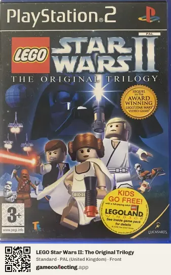 LEGO Star Wars II: The Original Trilogy PlayStation 2, United Kingdom box front