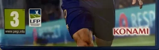 Pro Evolution Soccer 2018, the PEGI square on its front