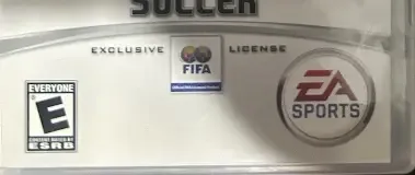 FIFA 06, the ESRB box on its front