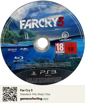 Far Cry 3 PlayStation 3, PAL disc