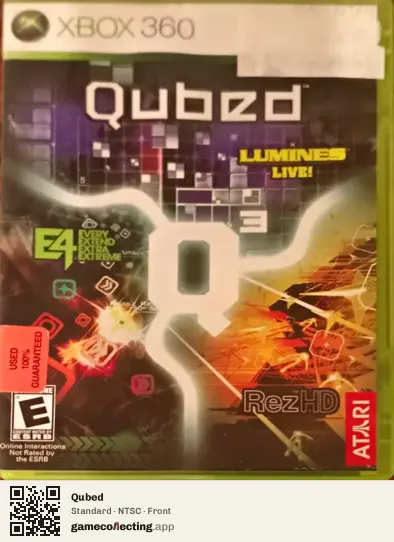 Qubed Xbox 360, NTSC box front