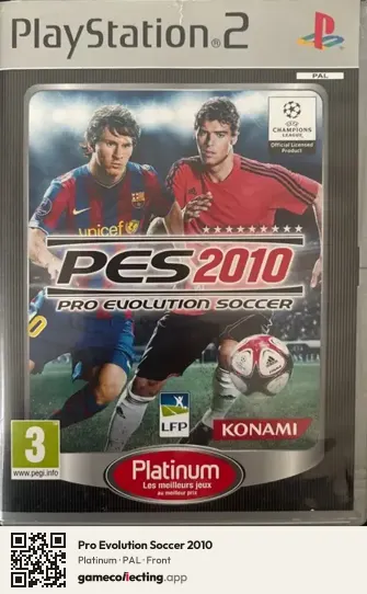 Pro Evolution Soccer 2010 PlayStation 2, PAL box front
