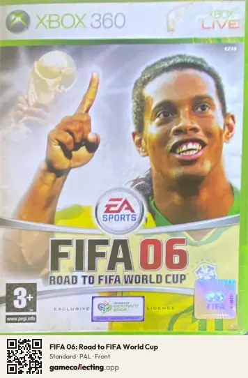 FIFA 06: Road to FIFA World Cup Xbox 360, PAL box front