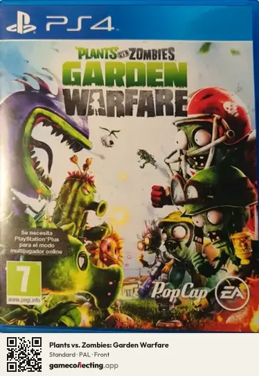 Plants vs. Zombies: Garden Warfare PlayStation 4, PAL box front