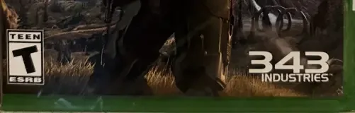 Halo Infinite, the ESRB box on its front