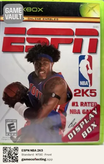 ESPN NBA 2K5 Xbox, NTSC box front
