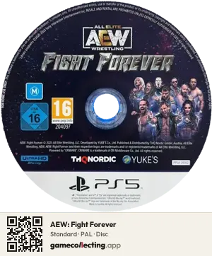 AEW: Fight Forever PlayStation 5, PAL disc