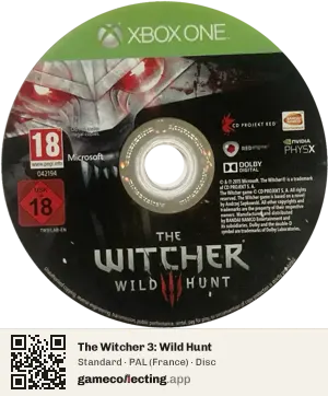 The Witcher 3: Wild Hunt Xbox One, PAL disc