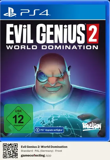 Evil Genius 2: World Domination PlayStation 4, Germany box front
